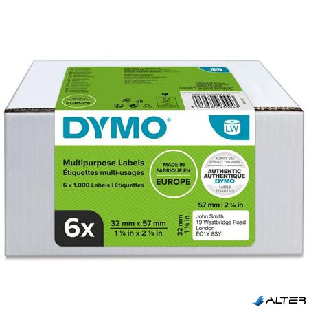 Etikett, LW nyomtatóhoz, 32x57 mm, 1000 db etikett, DYMO