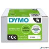 Feliratozógép szalag készlet, 9 mm x 7 m, DYMO 'D1', fehér-fekete