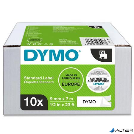 Feliratozógép szalag készlet, 9 mm x 7 m, DYMO 'D1', fehér-fekete