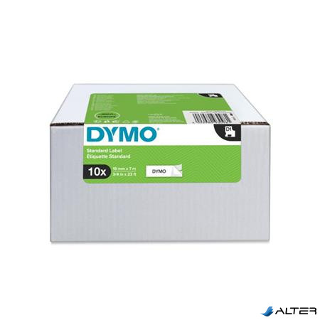 Feliratozógép szalag készlet, 19 mm x 7 m, DYMO 'D1', fehér-fekete