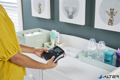 Elektromos feliratozógép, DYMO "LM 210D" készlet táskában