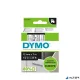 Feliratozógép szalag, 12 mm x 7 m, DYMO "D1", víztiszta-fekete