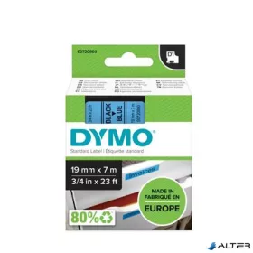   Feliratozógép szalag, 19 mm x 7 m, DYMO "D1", kék-fekete