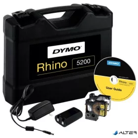   Elektromos feliratozógép, DYMO 'Rhino 5200' készlet táskában