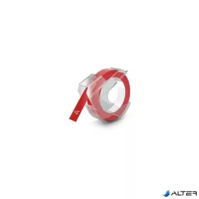   Feliratozógép szalag, 9 mm x 3 m, DYMO "3D", piros