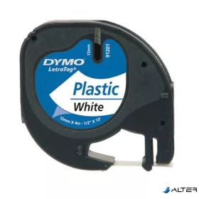   Feliratozógép szalag, 12 mm x 4 m, DYMO "Letratag", fehér