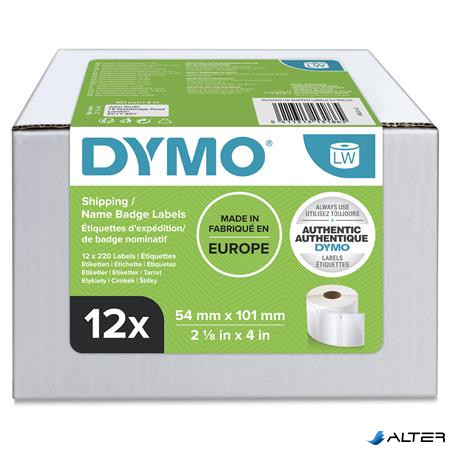 Etikett, LW nyomtatóhoz, 101x54mm, 220 db etikett, DYMO