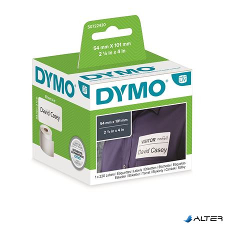 Etikett, LW nyomtatóhoz, 54x101 mm, 220 db etikett, DYMO