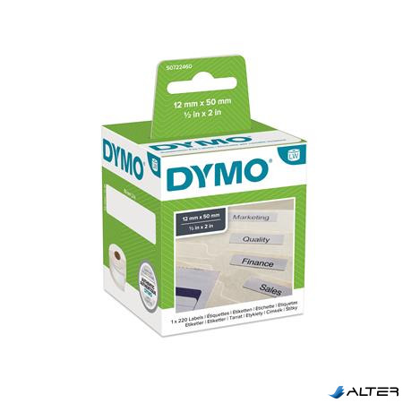 Etikett, LW nyomtatóhoz, 12x50 mm, 220 db etikett, DYMO