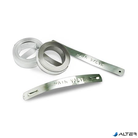 Feliratozógép szalag, alumínium, ragasztóanyag nélkül, 12 mm x 4,8 m, DYMO 'M1011'