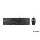 Egér- és billentyűzet készlet, vezetékes, USB, HUN,GENIUS "Slimstar C126", fekete