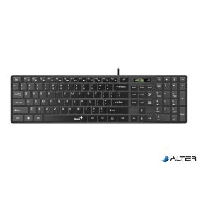   Billentyűzet, vezetékes, USB, HUN, GENIUS "Slimstar 126"