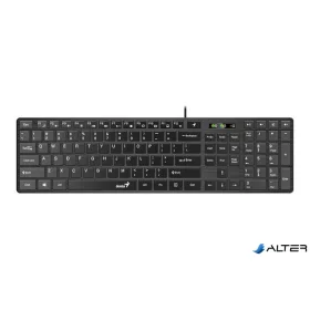   Billentyűzet, vezetékes, USB, HUN, GENIUS "Slimstar 126"