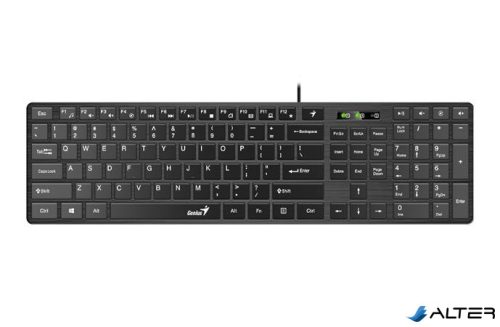 Billentyűzet, vezetékes, USB, HUN, GENIUS "Slimstar 126"