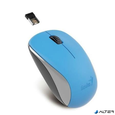 Egér, vezeték nélküli, optikai, normál méret, GENIUS "NX-7000" kék