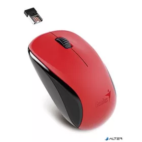   Egér, vezeték nélküli, optikai, normál méret, GENIUS "NX-7000" piros