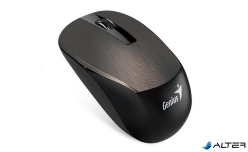 Egér, vezeték nélküli, optikai, normál méret, GENIUS "NX-7015" csokoládé barna