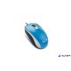 Egér, vezetékes, optikai, normál méret, USB, GENIUS "DX-120", kék