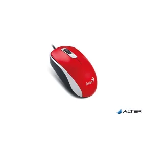   Egér, vezetékes, optikai, normál méret, USB, GENIUS "DX-120", piros
