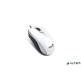   Egér, vezetékes, optikai, normál méret, USB, GENIUS "DX-120", fehér