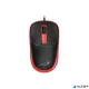 Egér, vezetékes, optikai, normál méret, USB, GENIUS "DX-123", fekete-piros