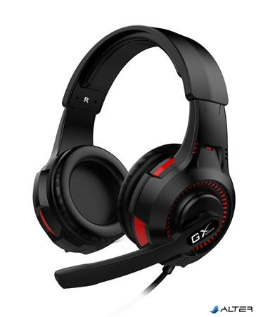 Fejhallgató, mikrofon, hangerőszabályzó, vibrációs, GENIUS "HS-G600V"