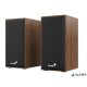 Hangszóró, 2.0, 6W, USB táp, fa burkolat, GENIUS "SP-HF180", barna