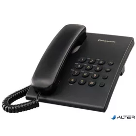   Telefon, vezetékes, PANASONIC "KX-TS500HGB", fekete