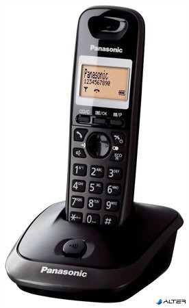 Telefon, vezeték nélküli, PANASONIC 'KX-TG2511HGT', fekete