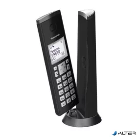   Telefon, vezeték nélküli, PANASONIC, "KX-TGK210PDB DECT", fekete