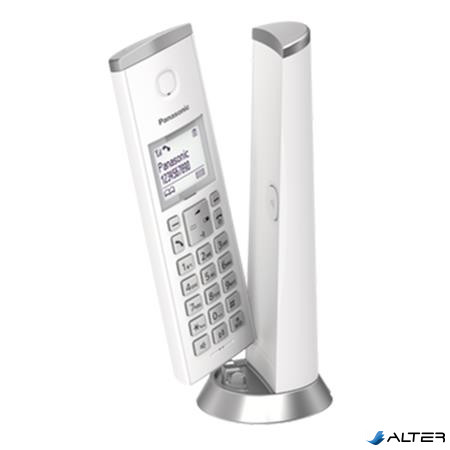 Telefon, vezeték nélküli, PANASONIC, 'KX-TGK210PDW DECT', fehér