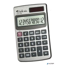   Zsebszámológép, 12 számjegy, fém ház, VICTORIA OFFICE, "GVZ-152"