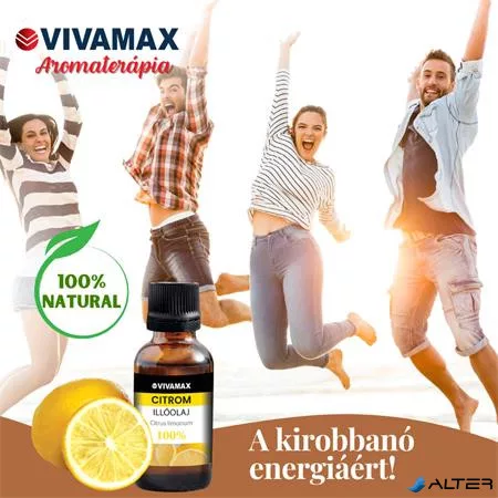 Citrom 100%-os tisztaságú illóolaj (10 ml)
