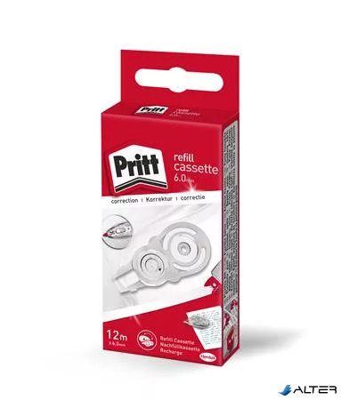 Utántöltő kazetta, 6 mm x 12 m, HENKEL "Pritt Refill"