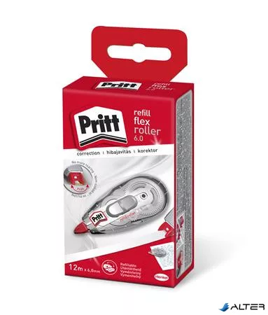 Hibajavító roller, 6 mm x 12 m, utántölthető, HENKEL "Pritt Refill Roller"
