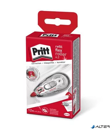Hibajavító roller, 4,2 mm x 12 m, utántölthető, HENKEL "Pritt"