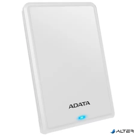 2,5" HDD (merevlemez), 1TB, USB 3.2 Gen1, ADATA "HV620S", fehér