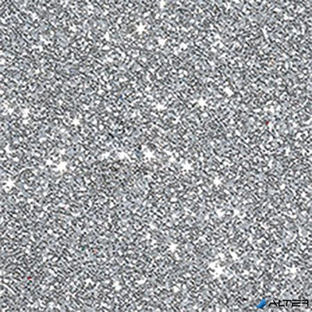 Glitterkarton, A4, 220 g, ezüst