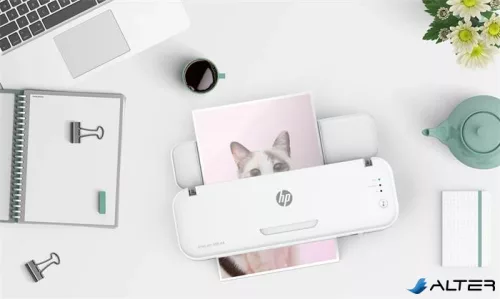 Laminálógép, A4, 80-125 mikron, HP "Onelam 400", fehér