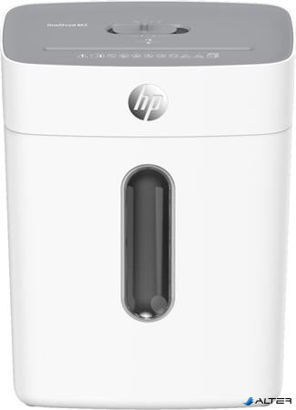 Iratmegsemmisítő, konfetti, 8 lap, HP 'Oneshred 8CC', világosszürke