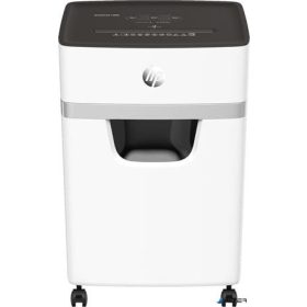   Iratmegsemmisítő, mikrokonfetti, 10 lap, HP "Oneshred 10MC", világosszürke