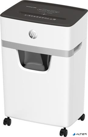 Iratmegsemmisítő, mikrokonfetti, 10 lap, HP "Oneshred 10MC", világosszürke