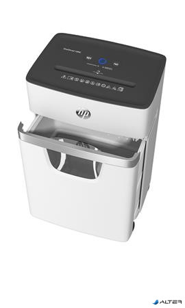 Iratmegsemmisítő, mikrokonfetti, 10 lap, HP "Oneshred 10MC", világosszürke