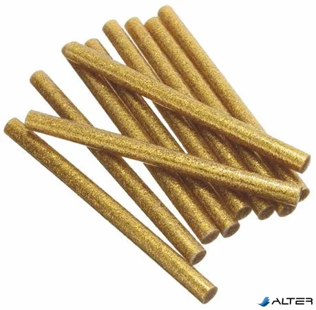 Csillámos ragasztó stick, ragasztópisztolyhoz, 3 db, 11 x 200 mm, arany
