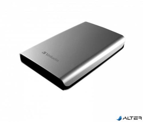 2,5" HDD (merevlemez), 1TB, USB 3.0, VERBATIM, ezüst