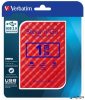 2,5" HDD (merevlemez), 1TB,  USB 3.0, VERBATIM "Store n Go, piros