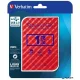 2,5" HDD (merevlemez), 1TB,  USB 3.0, VERBATIM "Store n Go, piros