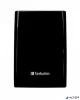 2,5" HDD (merevlemez), 2TB, USB 3.0, VERBATIM, fekete