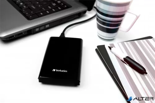 2,5" HDD (merevlemez), 2TB, USB 3.0, VERBATIM, fekete