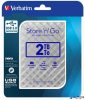 2,5' HDD (merevlemez), 2TB, USB 3.0, VERBATIM 'Store n Go', ezüst
